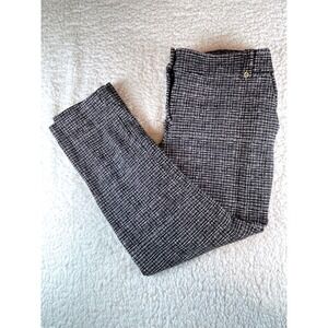 Anne Klein Black/White Crosshatch Dress Pants/Trousers Woman's Size 18